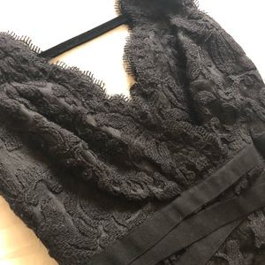 Tadashi Black Lace knee length fitted dress